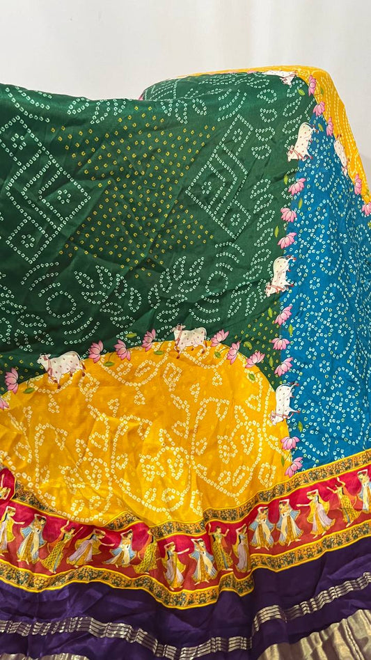 Multi-Colour Bandhani Duppata