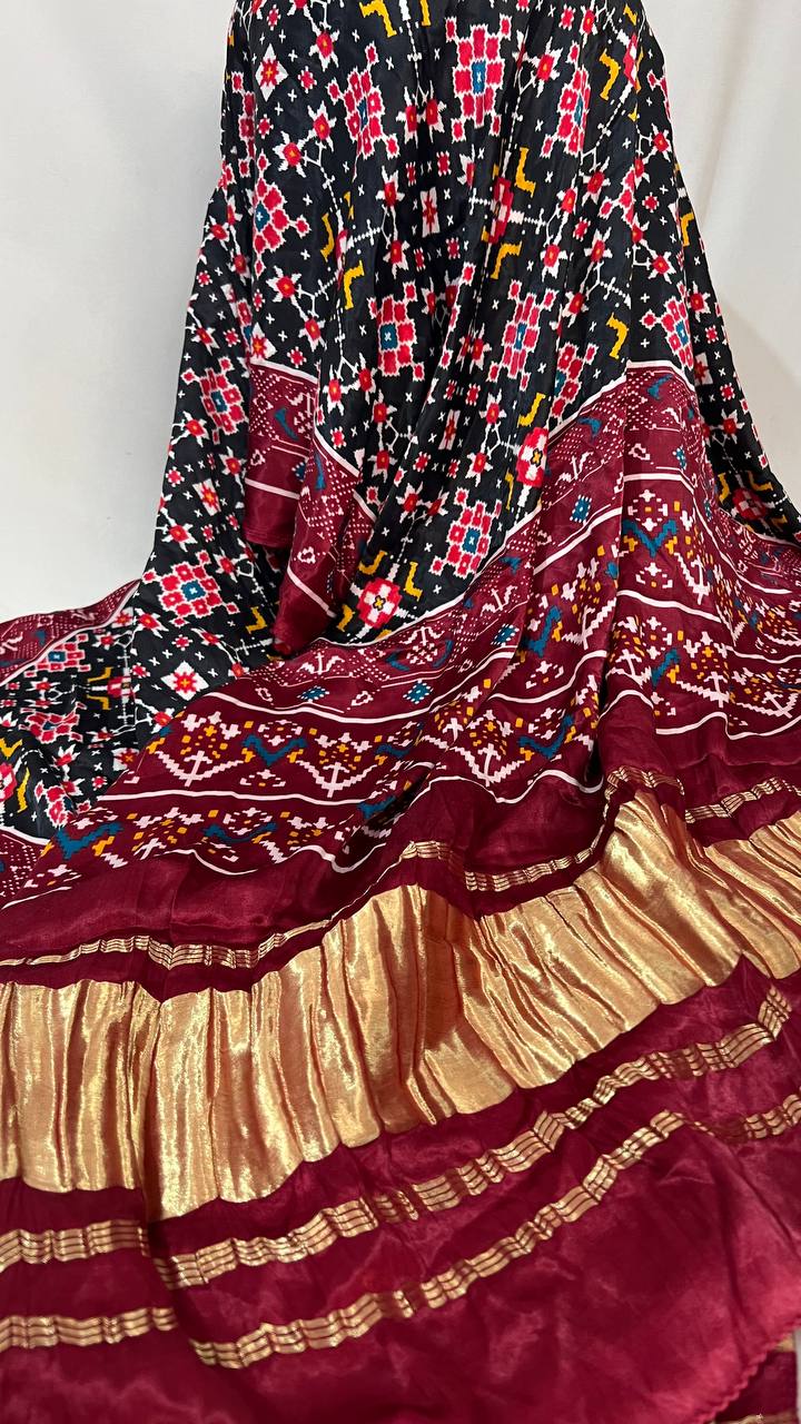 Maroon Bandhani Duppata