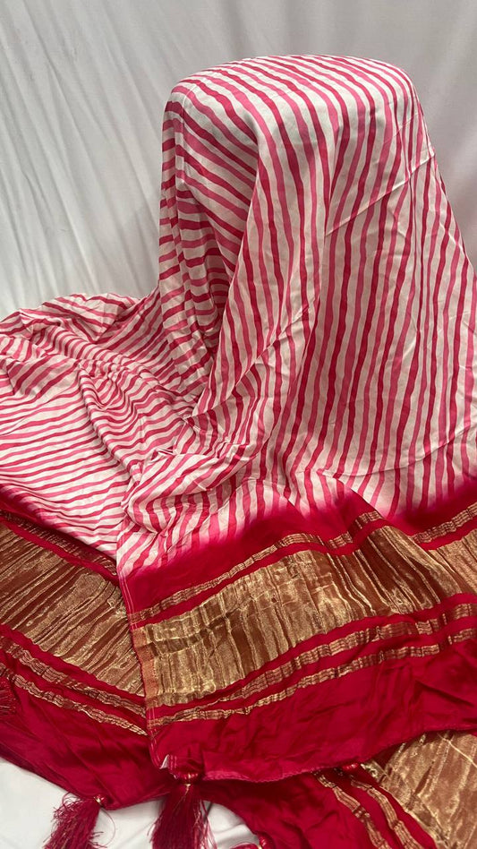 Baby-Pink Lineing Duppata