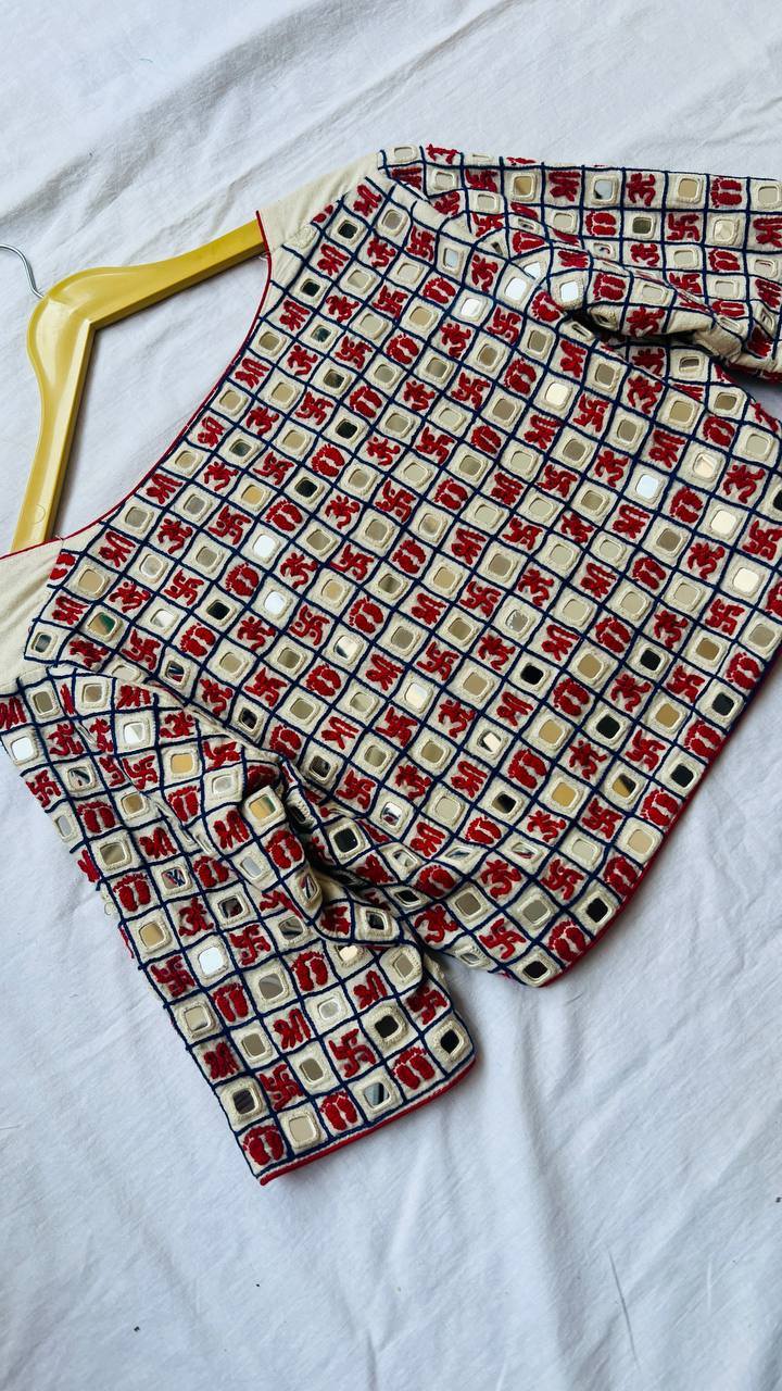 Cream khadi blouse