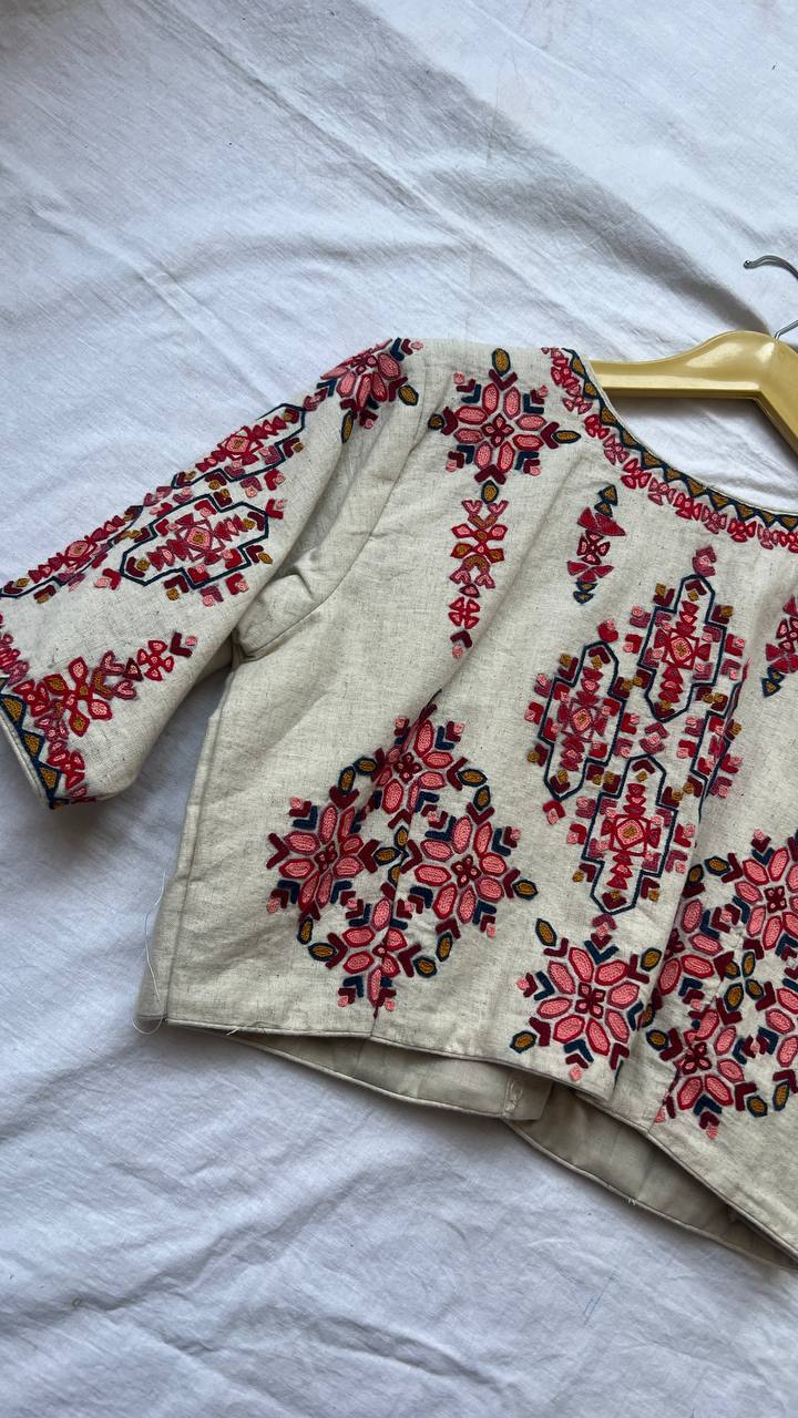 Chiku khadi blouse