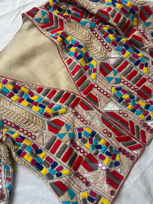 Cream navratri jacket