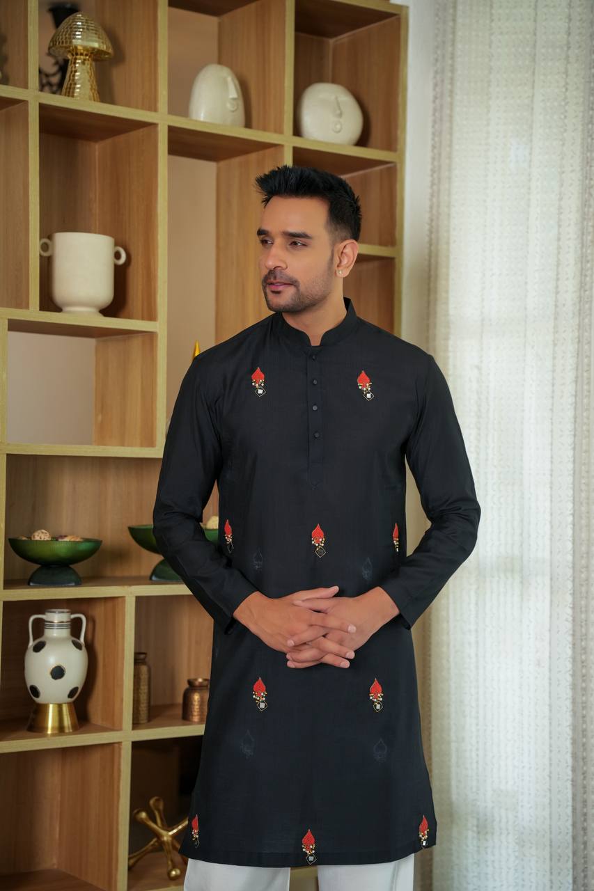 Black kurta-set
