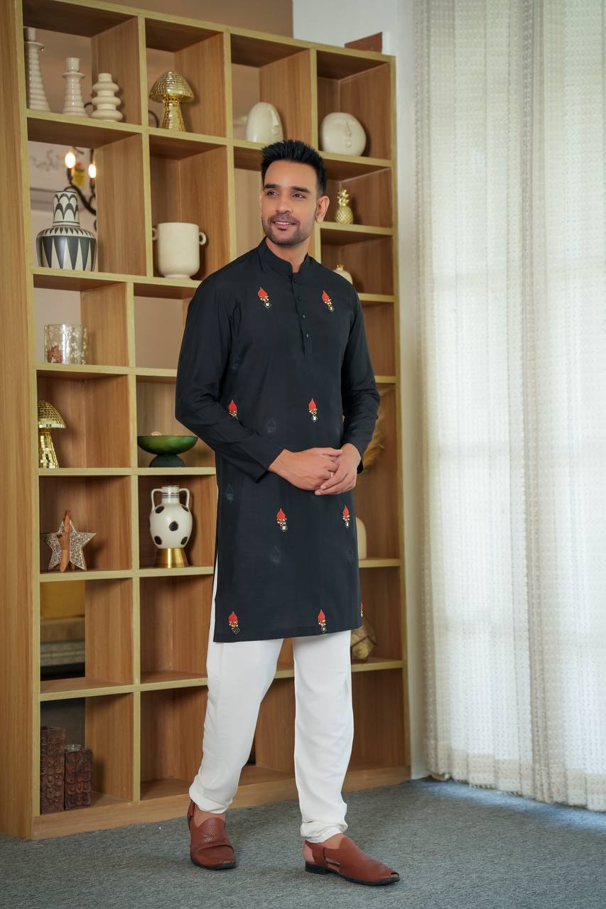 Black kurta-set