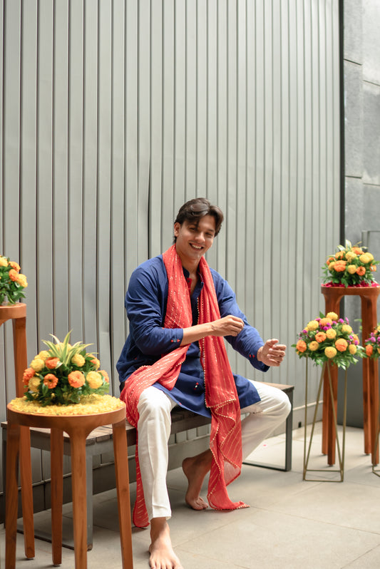 Dark Blue kurta for men