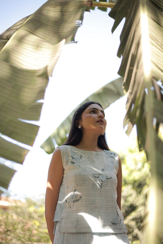Sky Blue Skirt-Top