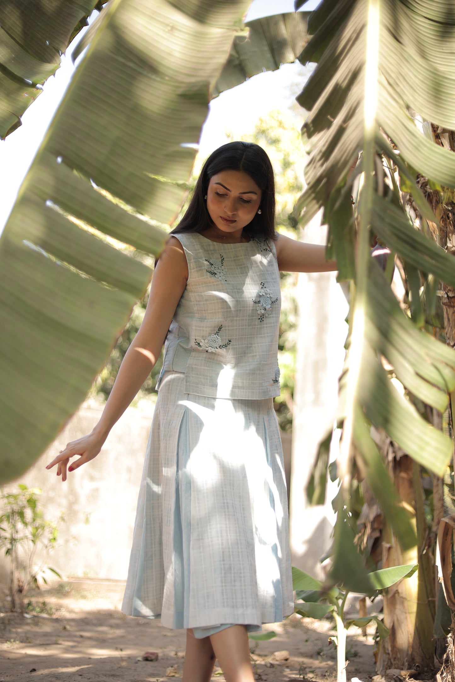 Sky Blue Skirt-Top