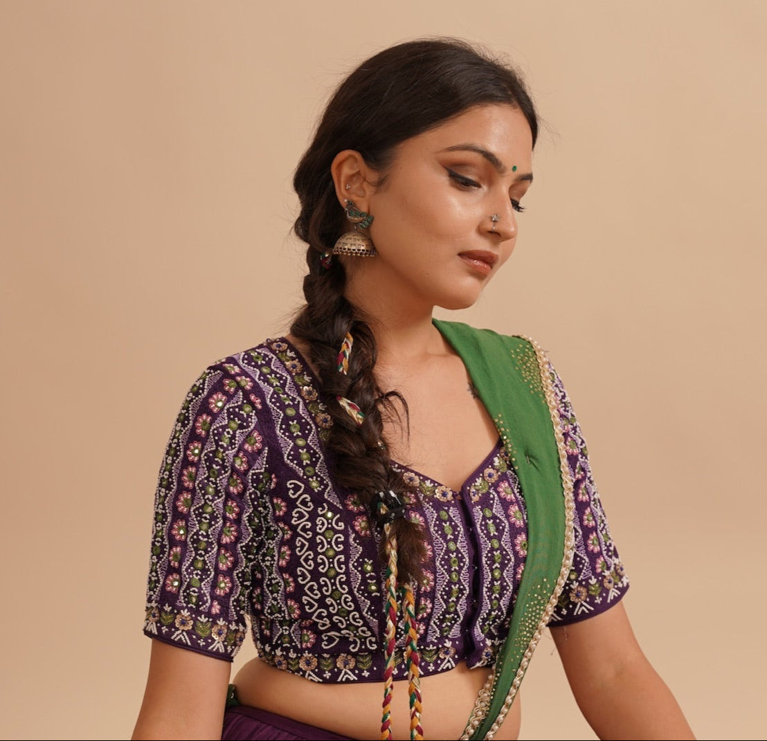 Purple blouse