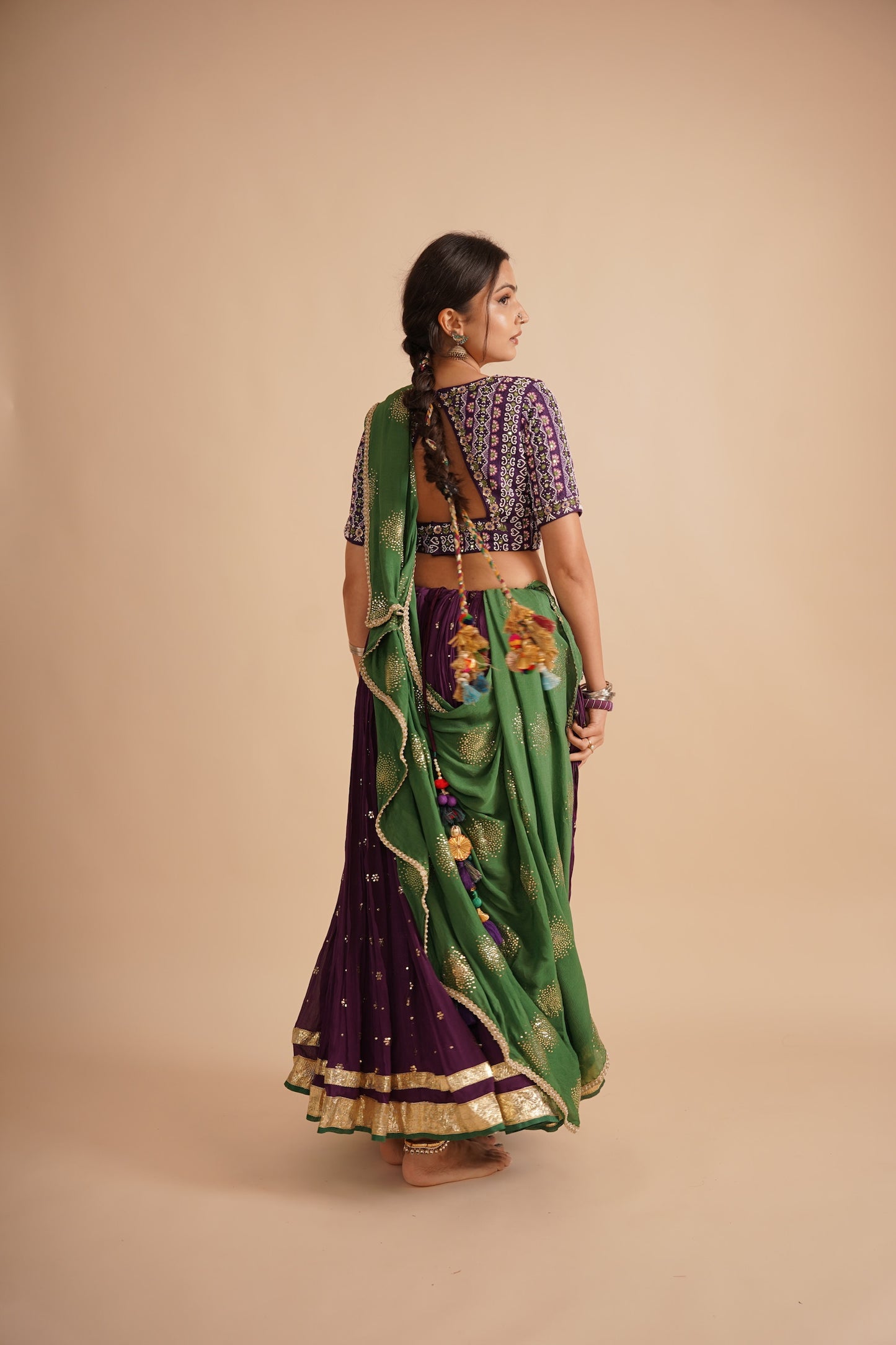 Purple lehenga choli