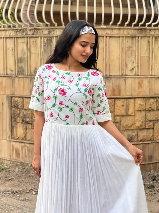 White Flower Dress