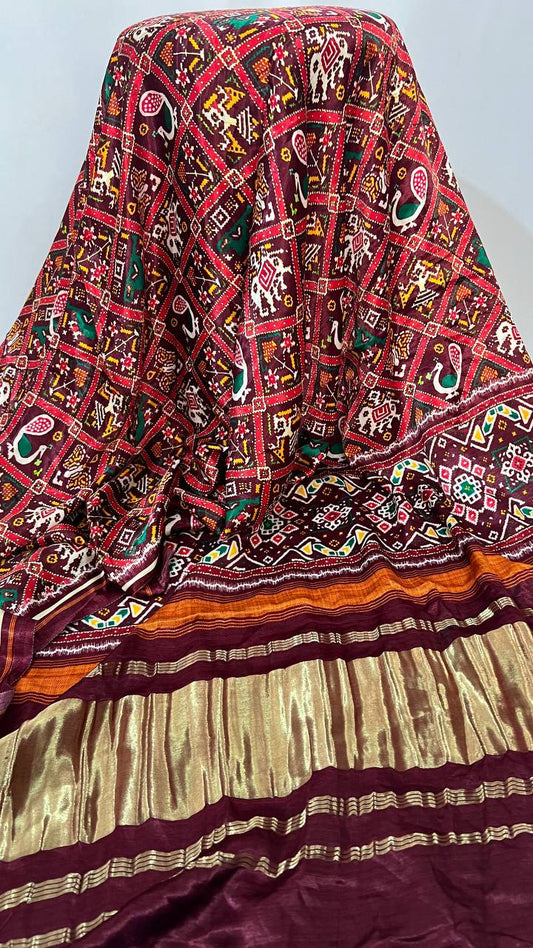 Bandhani print dupatta - RED
