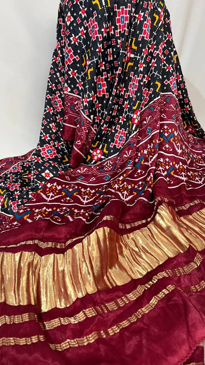Maroon Bandhani Duppata