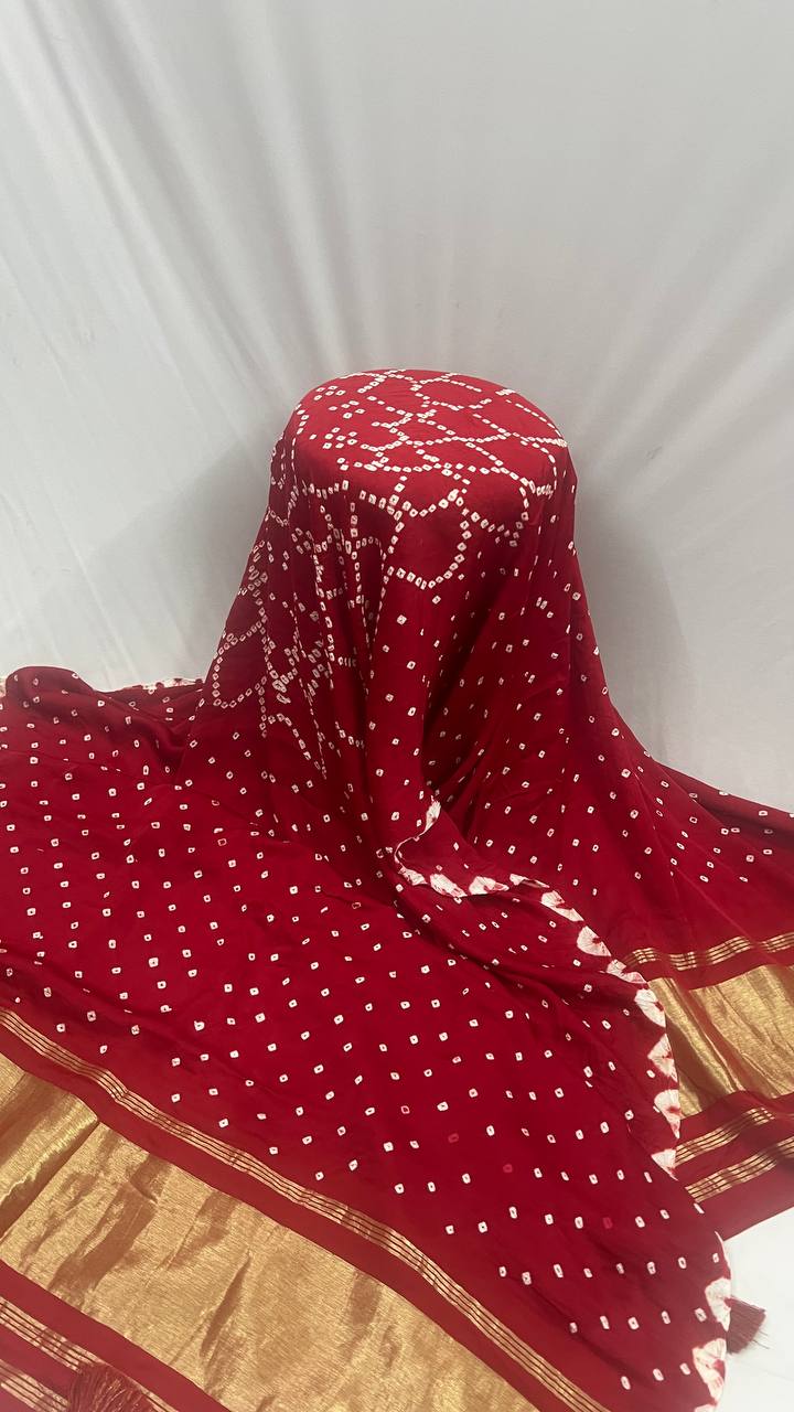 Red Bhandhani Duppata