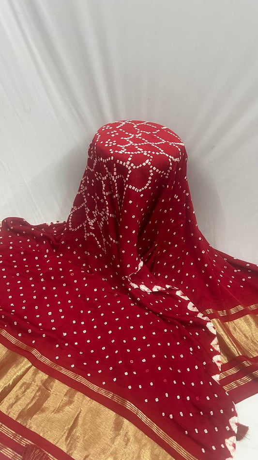 Red Bhandhani Duppata