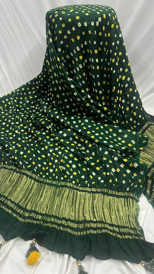 Green Bandhani Duppata