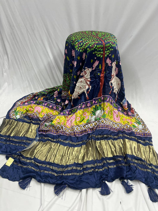 BLUE DIGITAL PRINT DUPATTA