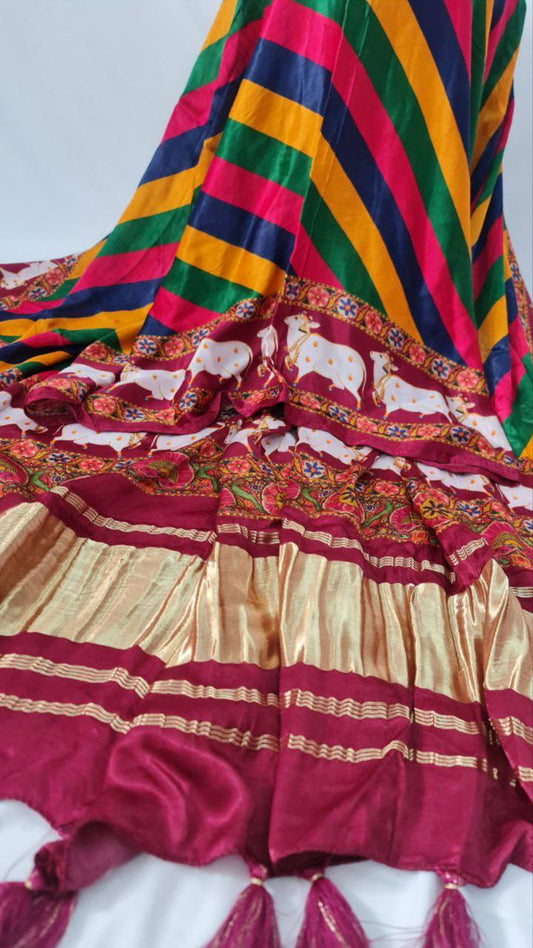 multicolor digital print dupatta