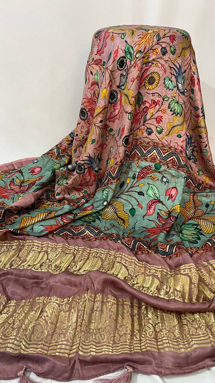 Digital pink dupatta - baby pink