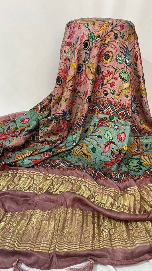 Digital pink dupatta - baby pink