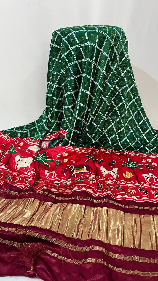 Digital print dupatta - green