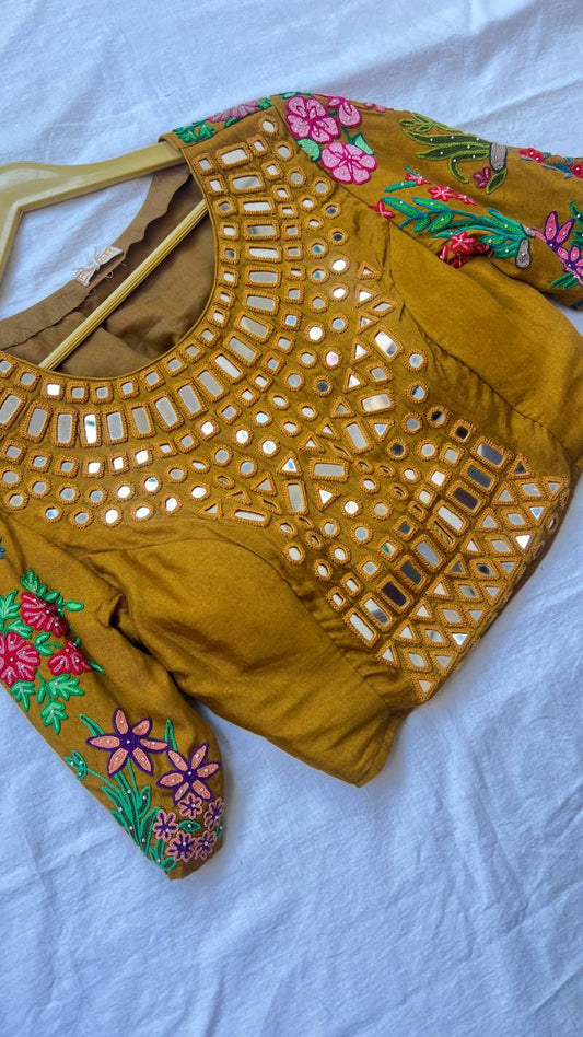 Musturd yellow blouse