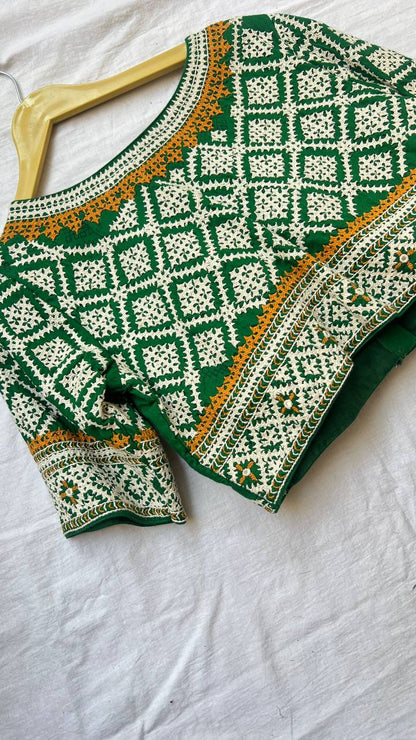 Green Kutchi Blouse