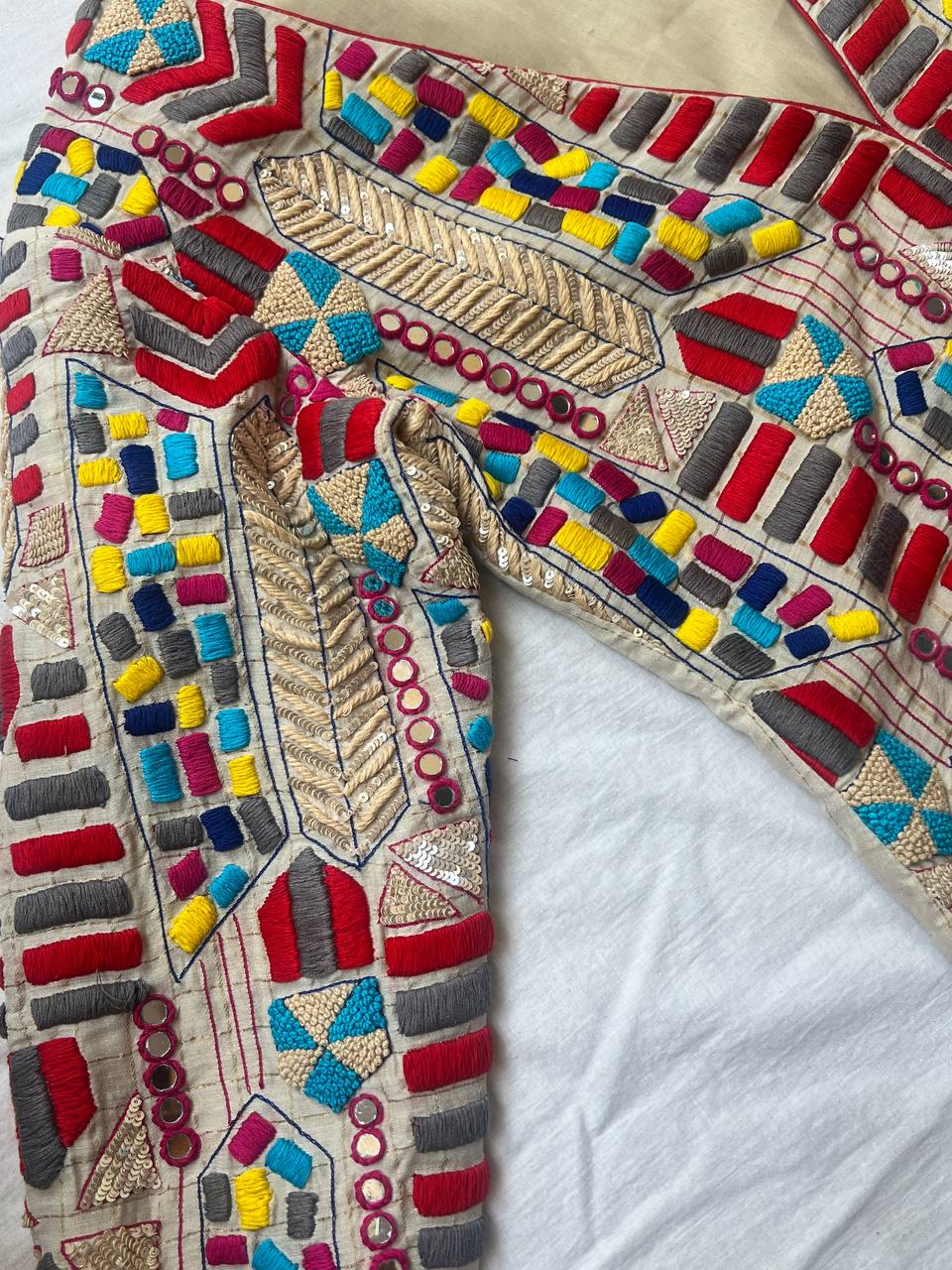 Cream navratri jacket