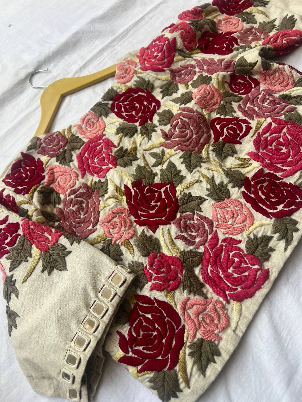 Cream khadi blouse