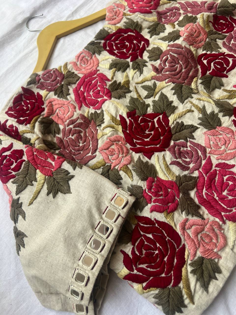 Cream khadi blouse