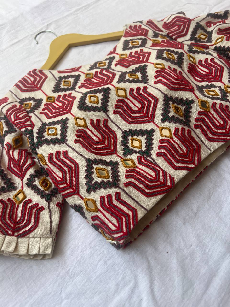 Cream khadi blouse