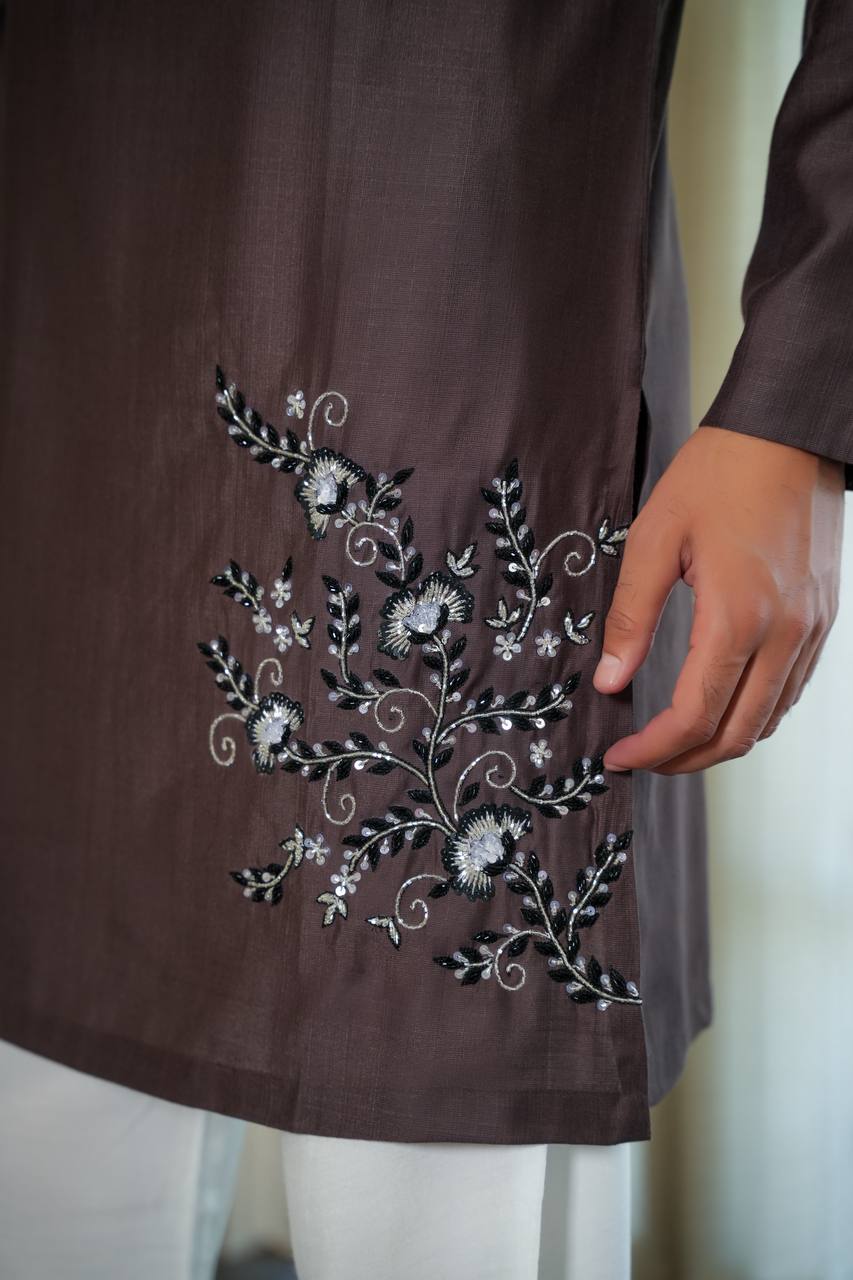 Brown kurta set For Men