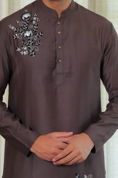 Brown kurta set For Men
