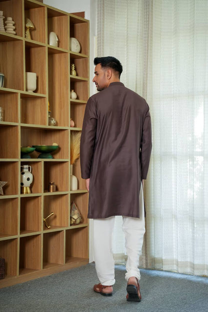 Brown kurta set For Men