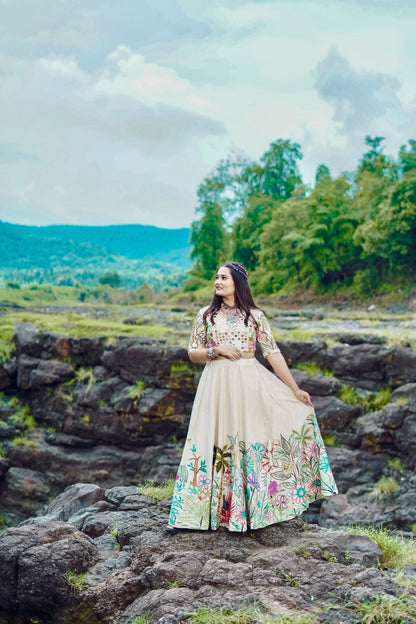 White lehenga-choli