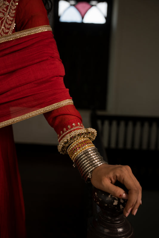 Red Anarkali Dress