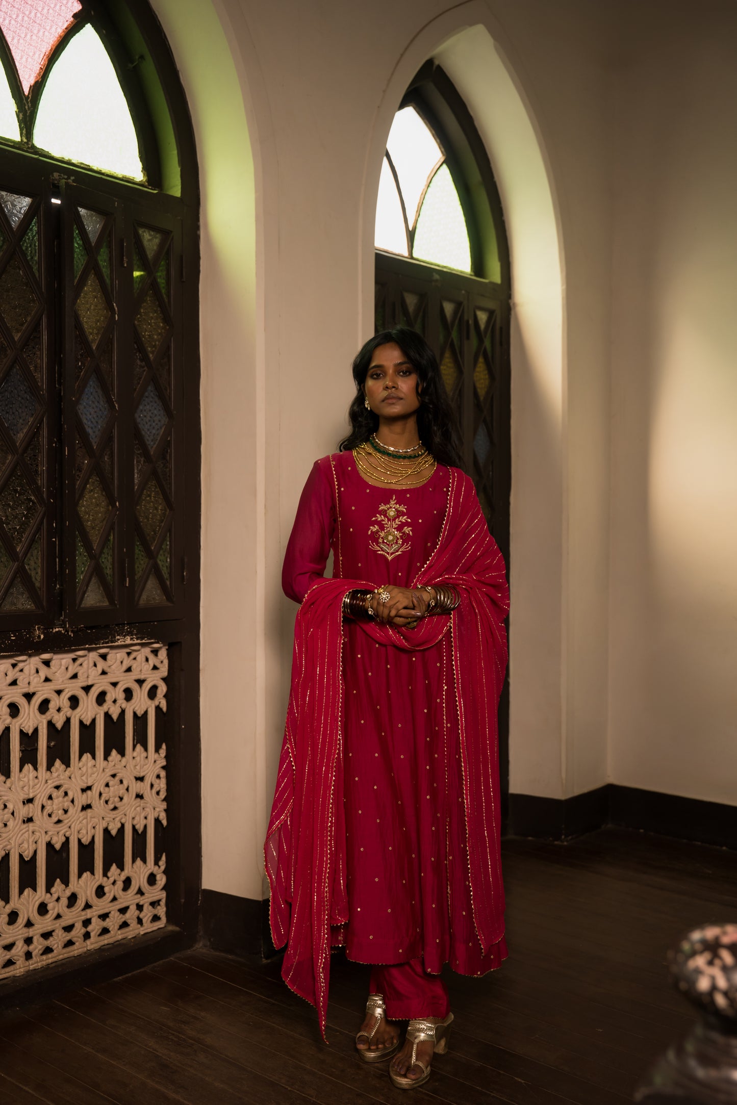 Rani Kurti Set With Dupatta
