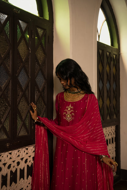 Rani Kurti Set With Dupatta