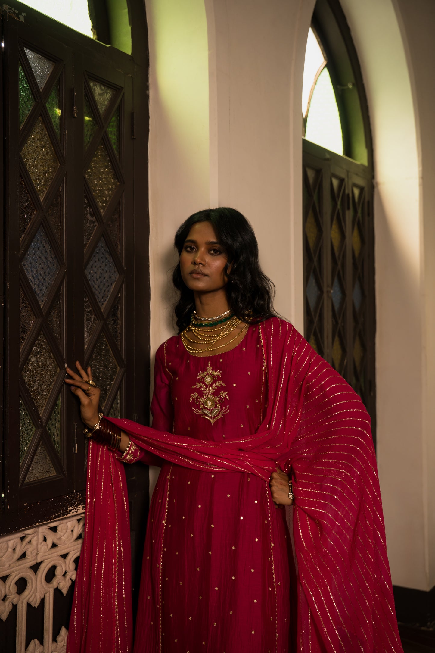 Rani Kurti Set With Dupatta