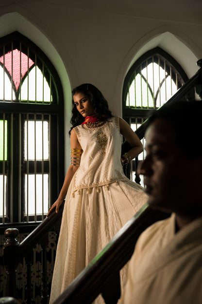 White Lehanga Choli