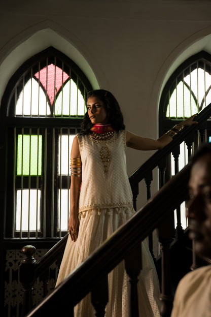 White Lehanga Choli