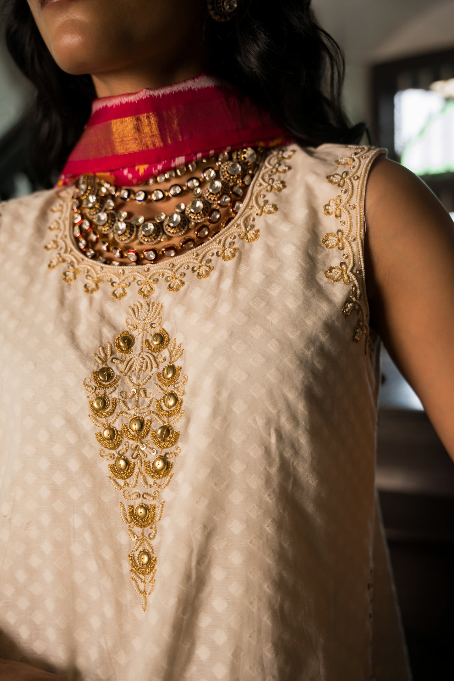 White Lehanga Choli