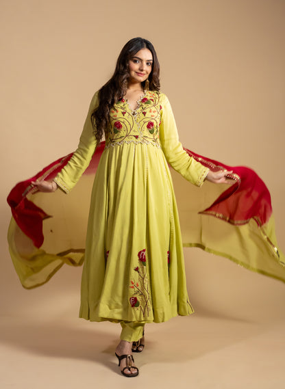 Anarkali Dress With  Dupatta