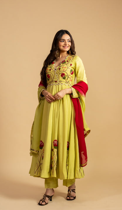 Anarkali Dress With  Dupatta