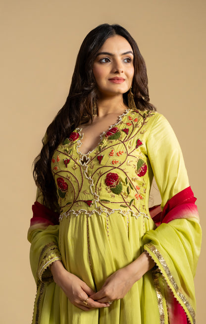 Anarkali Dress With  Dupatta