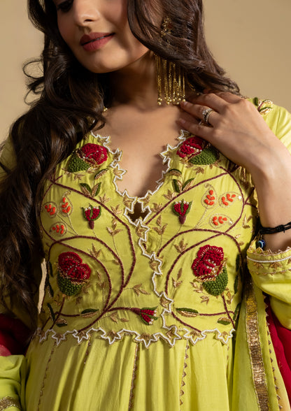 Anarkali Dress With  Dupatta
