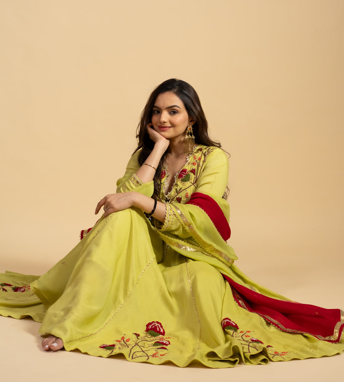 Anarkali Dress With  Dupatta