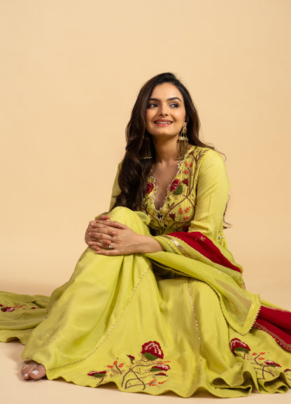 Anarkali Dress With  Dupatta