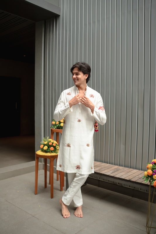 White elegance kurta For Men