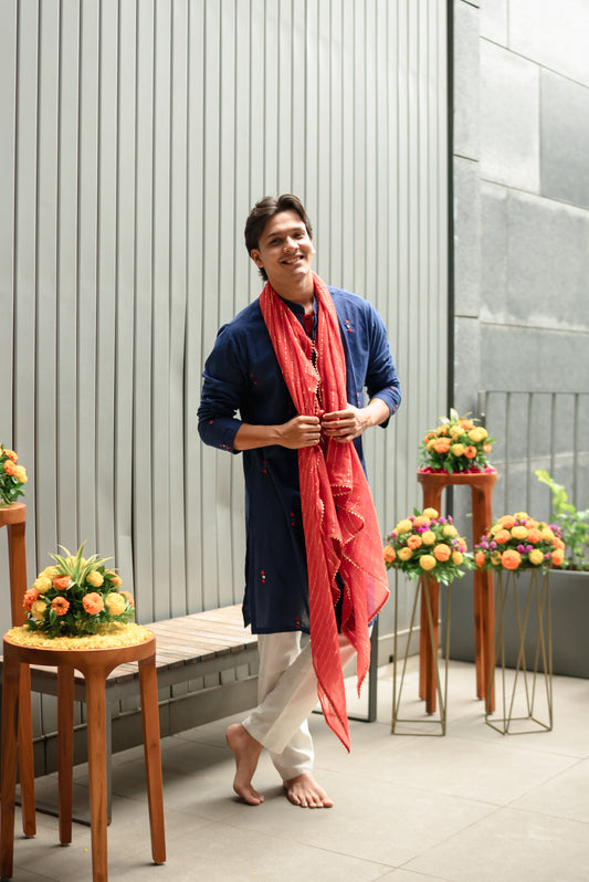 Dark Blue kurta for men