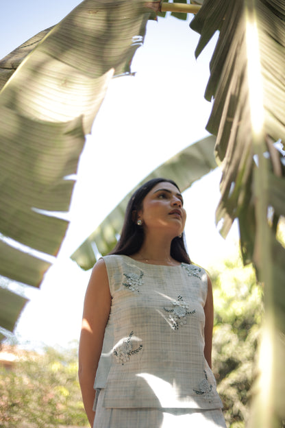 Sky Blue Skirt-Top